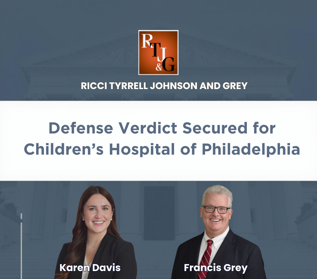 Defense Verdict for CHOP