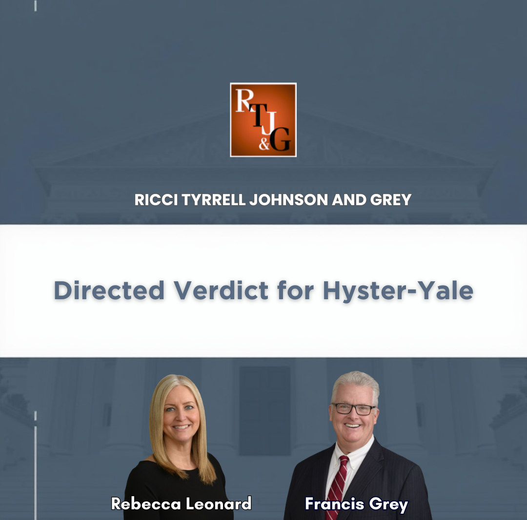 Directed Verdict for Hyster-Yale